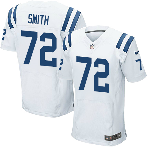 Nike Colts #72 Braden Smith White Men's Stitched NFL Elite Jersey